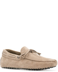 Мужские серые замшевые лоферы от Tod's