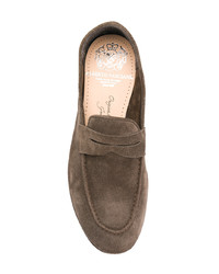 Мужские серые замшевые лоферы от Alberto Fasciani
