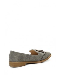 Женские серые замшевые лоферы от Catisa