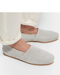 Мужские серые замшевые лоферы от Mulo