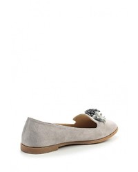 Женские серые замшевые лоферы от Sweet Shoes