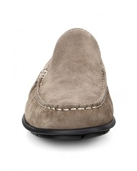 Мужские серые замшевые мокасины от Ecco