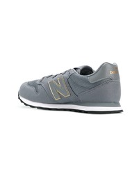 Женские серые замшевые низкие кеды от New Balance