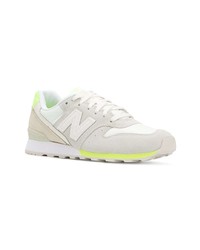 Женские серые замшевые низкие кеды от New Balance
