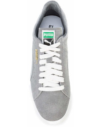 Мужские серые замшевые низкие кеды от Puma