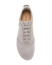 Мужские серые замшевые низкие кеды от Geox