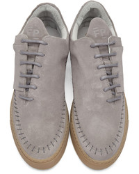 Мужские серые замшевые низкие кеды от Filling Pieces