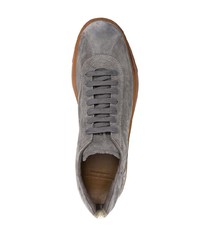 Мужские серые замшевые низкие кеды от Officine Creative