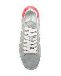 Женские серые замшевые низкие кеды от Premiata