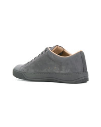 Мужские серые замшевые низкие кеды от Lanvin