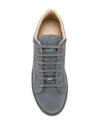 Мужские серые замшевые низкие кеды от Lanvin