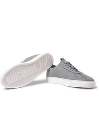 Мужские серые замшевые низкие кеды от Grenson