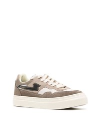 Мужские серые замшевые низкие кеды от Stepney Workers Club