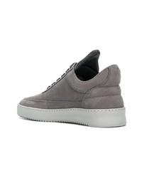 Мужские серые замшевые низкие кеды от Filling Pieces