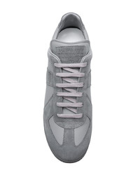 Мужские серые замшевые низкие кеды от Maison Margiela