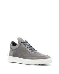 Мужские серые замшевые низкие кеды от Filling Pieces