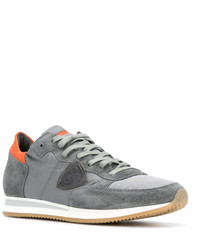 Мужские серые замшевые низкие кеды от Philippe Model