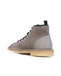 Мужские серые замшевые повседневные ботинки от Lanvin