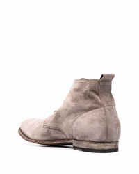 Мужские серые замшевые повседневные ботинки от Officine Creative