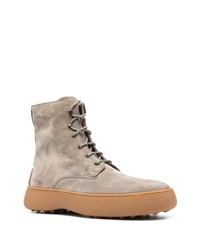 Мужские серые замшевые повседневные ботинки от Tod's