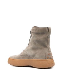 Мужские серые замшевые повседневные ботинки от Tod's