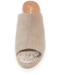 Серые замшевые сабо от Free People