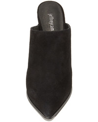 Серые замшевые сабо от Jeffrey Campbell