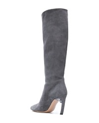 Серые замшевые сапоги от Nicholas Kirkwood