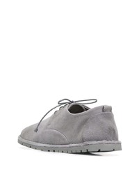 Серые замшевые туфли дерби от Marsèll