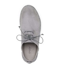 Серые замшевые туфли дерби от Marsèll