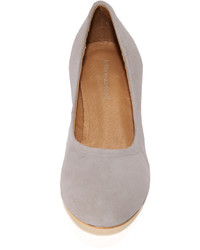 Серые замшевые туфли от Jeffrey Campbell