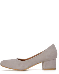 Серые замшевые туфли от Jeffrey Campbell