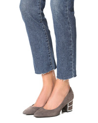 Серые замшевые туфли от Steven