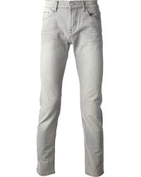 Мужские серые зауженные джинсы от 7 For All Mankind