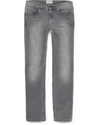 Мужские серые зауженные джинсы от Acne Studios
