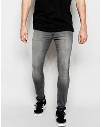 Мужские серые зауженные джинсы от Asos
