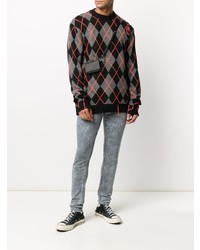 Мужские серые зауженные джинсы от Family First