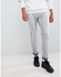 Мужские серые зауженные джинсы от Brooklyn Supply Co.