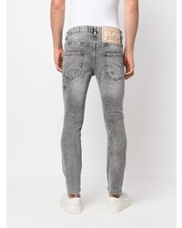 Мужские серые зауженные джинсы от Philipp Plein
