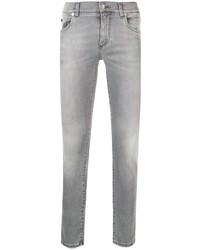 Мужские серые зауженные джинсы от Dolce & Gabbana