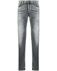 Мужские серые зауженные джинсы от Emporio Armani