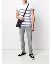 Мужские серые зауженные джинсы от Balmain