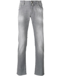 Мужские серые зауженные джинсы от Jacob Cohen