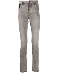 Мужские серые зауженные джинсы от John Richmond