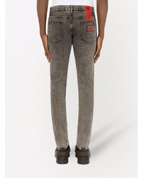 Мужские серые зауженные джинсы от Dolce & Gabbana