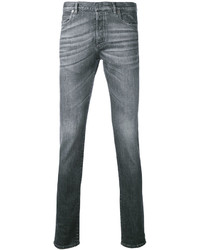 Мужские серые зауженные джинсы от Maison Margiela