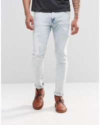 Мужские серые зауженные джинсы от Nudie Jeans