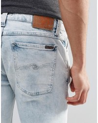 Мужские серые зауженные джинсы от Nudie Jeans