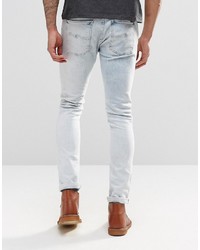 Мужские серые зауженные джинсы от Nudie Jeans