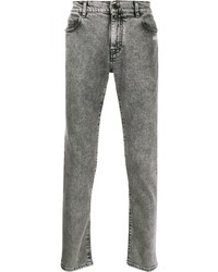 Мужские серые зауженные джинсы от Off-White